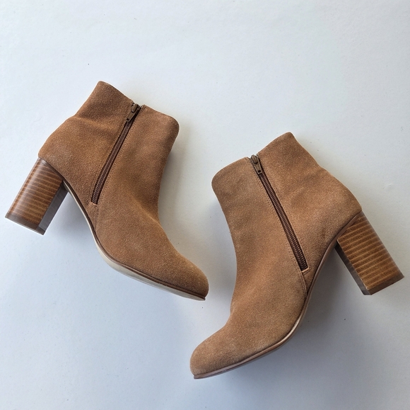 Soludos Midheel Venetian Tan Suede Leather Size 7 - Picture 4 of 10